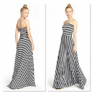 FELICITY and Cocoa Black and White Stripped Dress.